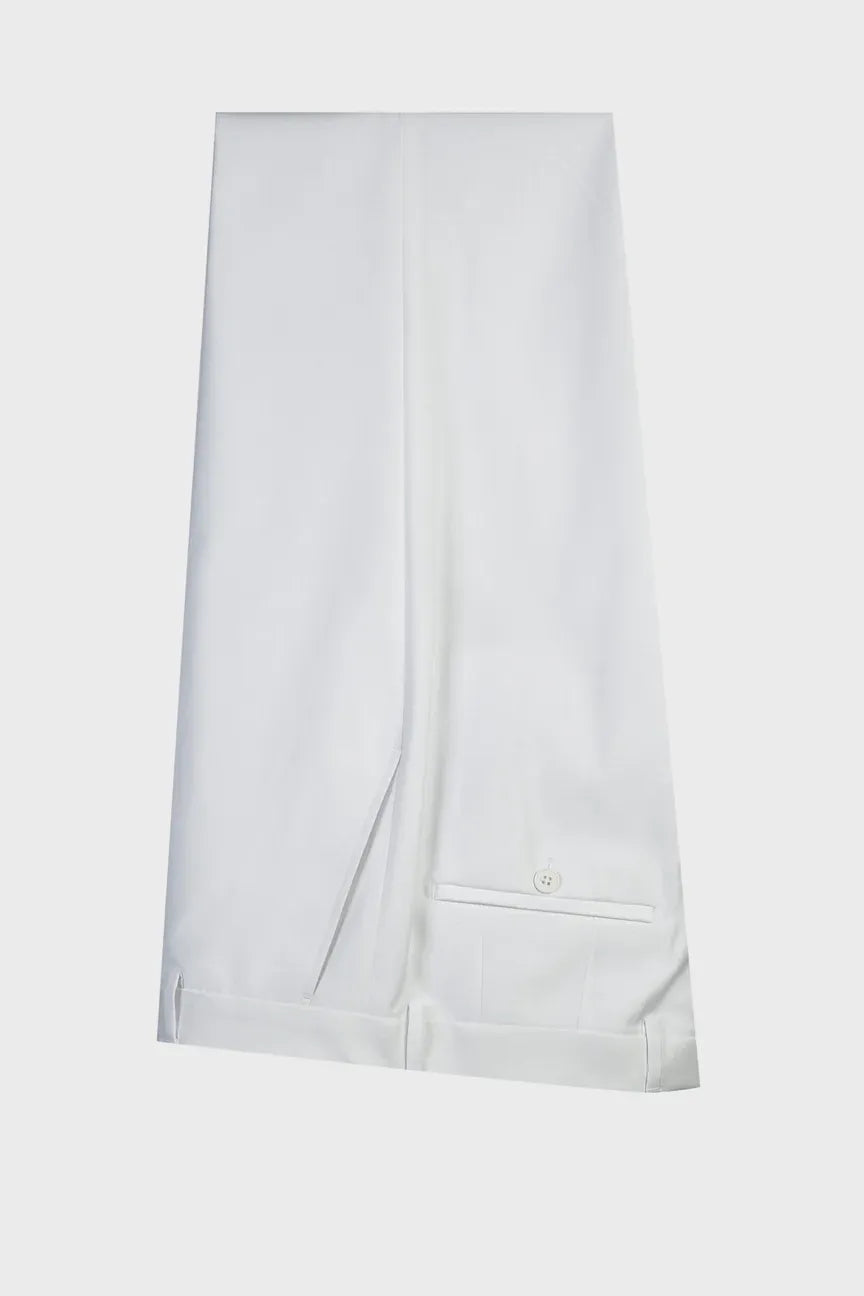 White Two-button Shawl Lapel 2-piece Suit